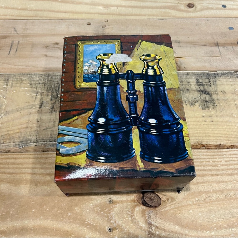 New 1973 MARINE BINOCULARS Avon Bottle Tai Winds Cologne Decanter